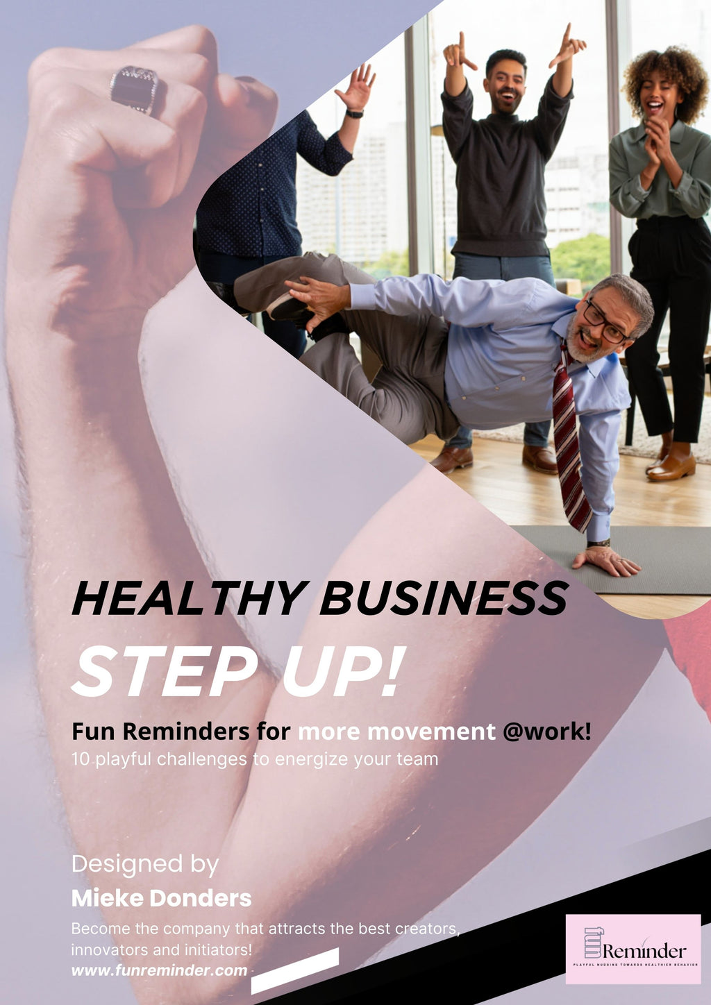 3. Gezonde Zaken - Stap Vooruit! – Fun Reminder voor Meer Beweging op het Werk