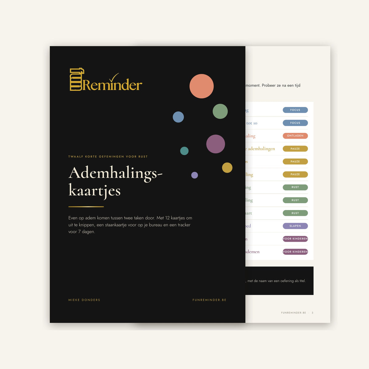 Breathing Exercise Cards, digital download by Fun Reminder